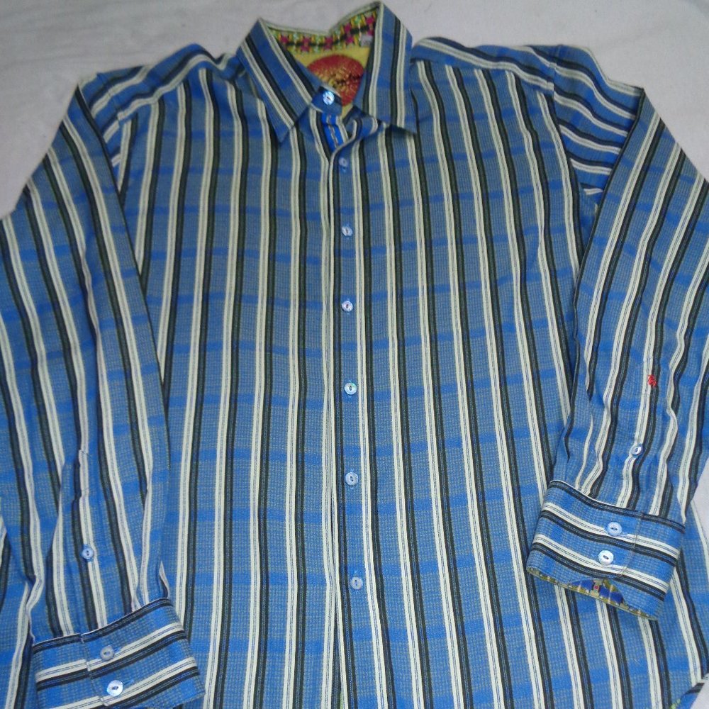 ROBERT GRAHAM BUTTON DOWN DRESS SHIRT